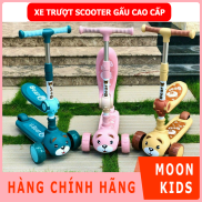 Xe trượt scooter cho bé, Xe chòi chân trẻ em cao cấp hình gấu