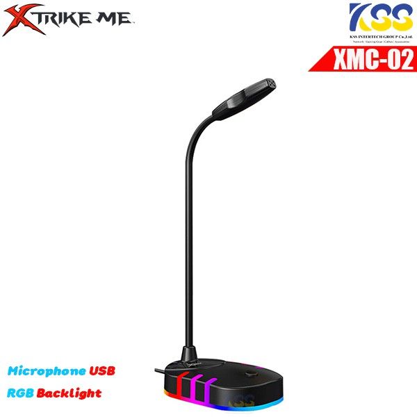 xtrikeme-ไมโครโฟนคอม-รุ่น-xmc-02-ไมค์สำหรับเล่นเกมส์-มีไฟ-rgb-ไมค์เกมมิ่ง