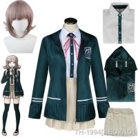 AEOZAD อะนิเมะ Danganronpa Trigger คอสเพลย์ Fantasias Happy Havoc Nanami Chiaki Camisas เสื้อ Saias Peruca Conjunto Uniforme ฮาโลวีน Carnaval