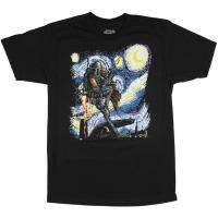 เสื้อยืดผ้าฝ้ายMad Engine Star Wars Boba Fett เสื้อ Starry Night Men s ผู้ใหญ่เสื้อยืดกราฟิกฮิปฮอปด้านบนL XL XXL 3XL  ZHDX