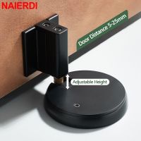 【LZ】ↂ  NAIERDI Windproof Mechanical Self-Locking Door Stopper With Adjustable Height Hidden Mounting Heavy Duty Door Stop Hardware