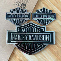 จักรยานยนต์3DโลหะHarley-มอเตอร์ไซค์Davidson Skullโลโก้ด้านหน้าการใช้สติ๊กเกอร์ติดถังสติกเกอร์รถ