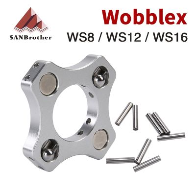 【LZ】卍๑◐  WobbleX-Acoplamento NF personalizado para impressora 3D Hevshort WS8 WS12 WobbleX WS16 eixo Z T8 SFU1204 SFU1604 cama quente parafuso de esferas