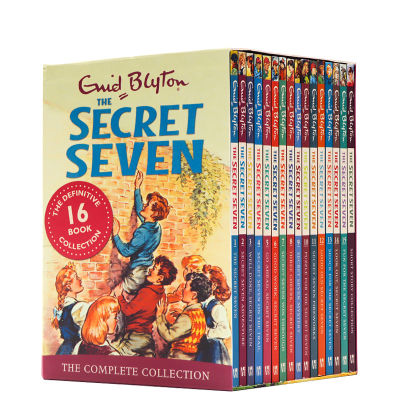 Imported English original genuine seven little detective 16 volumes boxed the secret seven 1-16 English chapters bridge detective novel Enid Blyton primary and secondary school students Extracurricular Reading