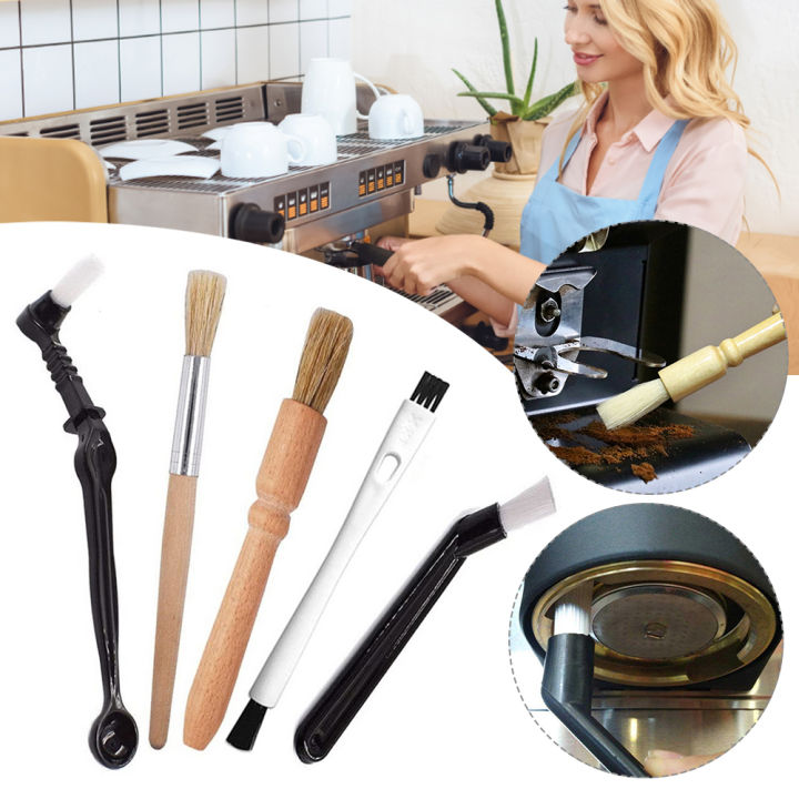 [Free Ship] Coffee Machine Cleaning Set Coffee Grinder Brush Coffee