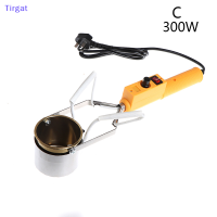 ?【Lowest price】Tirgat 150/250/300W ไฟฟ้าแบบพกพาตะกั่วละลายหม้อบัดกรีหัวดีบุก