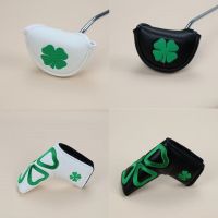 ♞ Four-leaf clover small semi-circle straight one-word wood putter cover golf club cover club head cover ball head protective cover