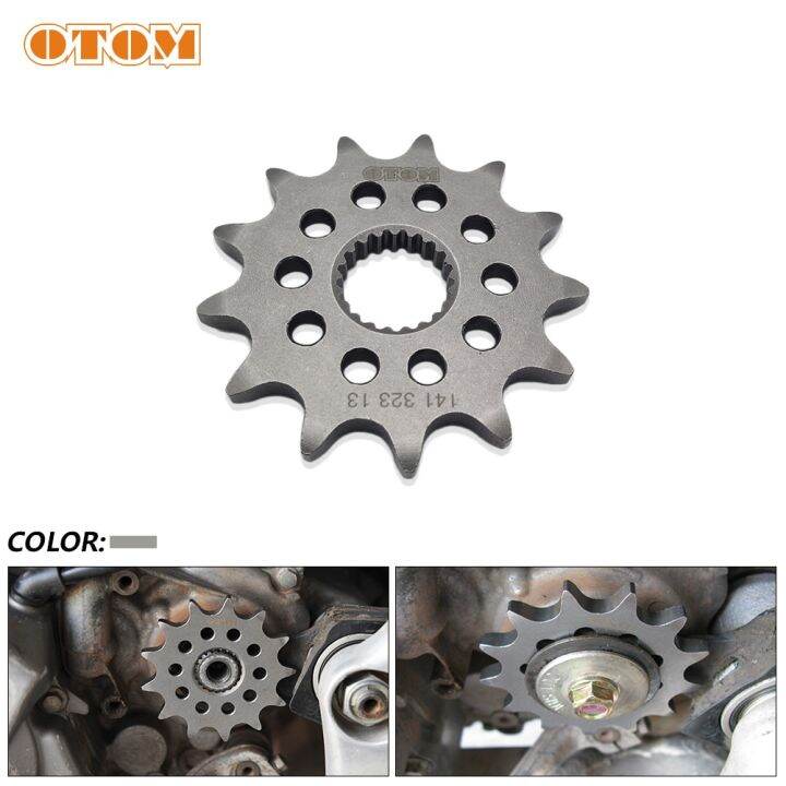 otom-เฟืองโซ่520-13t-สำหรับเครื่องยนต์ด้านหน้าอุปกรณ์เสริมรถจักรยานยนต์เฟืองพิเศษดีไซน์น้ำหนักเบาสำหรับ-crf250r-ฮอนด้า-cr125