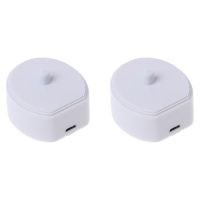 2X Electric Toothbrush Charger Charging Cradle USB Line Data Cable Portable Base for HX6730, HX6721, HX3216 White