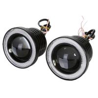 Led Fog Lamp Angel Eye Car Front Fog Lamp High Power Aluminum Alloy LED Headlight Bulbs Energy Efficient for Cars Trucks Quick Installation innate