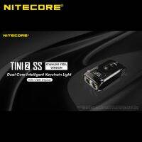 500 Lumens NITECORE TINI2 SS สแตนเลสพวงกุญแจอัจฉริยะแบบ Dual-Core พร้อมหน้าจอ OLED