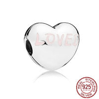 925 Sterling Silver Heart Circular Animal Beads Original Pandora Charm Bracelet For Women DIY Fashion Silver 925 Jewelry Making