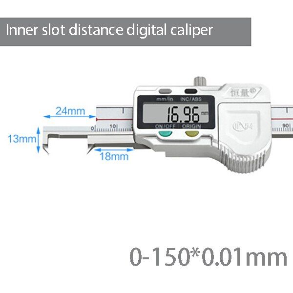คาลิปเปอร์แสดงผลดิจิตอลความแม่นยำสูงที่มีความกว้างของสล็อตภายใน3-150mm3-200mm4-300mm-เป็นอุปกรณ์ยอดนิยมสำหรับการวัดช่อง