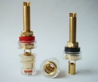 ✙☃ 10PCS GOLD PLATED copper Binding Post for Amplifier Speaker 4mm Banana plug