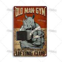 Funny Sport Metal Sign Fitness Tin Poster Gym Decorative Plate Wall Decor Garage Bar Pub Club Hotel Cafe Kitchen Home