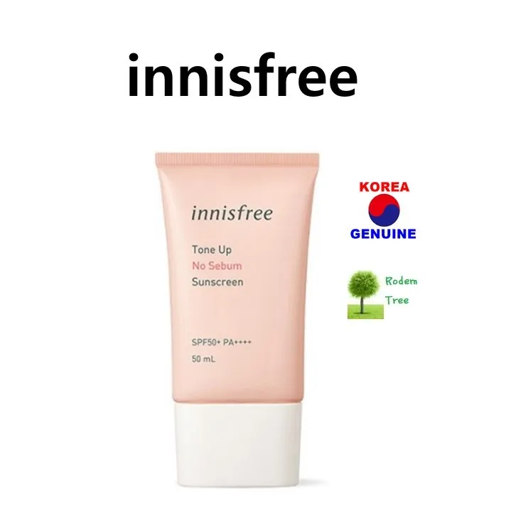 innisfree Tone up No Sebum Sunscreen SPF 50+ PA++++ 50 ml For Pink skin