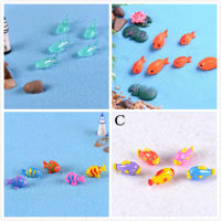 1-6 PC SHARK Seahorse ปลาตัวเลขขนาดเล็กตกแต่ง MINI Ocean Fairy Garden สัตว์ MOSS Micro Landscape เครื่องประดับเรซิ่นตกแต่ง-gnxk