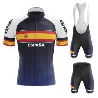 ZZOOI New 2023 Team Mens Summer Spain Cycling Jersey Set Breathable Racing Sport Mtb Bicycle Cycling Clothing Mallot Ciclismo Hombre