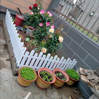 [COD] Anti-corrosion wooden fence plastic courtyard indoor pastoral outdoor kindergarten decoration