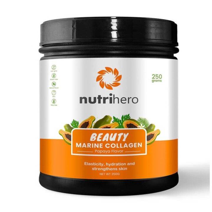 Nutrihero Best Beauty Marine Collagen Peptides Supplement Powder With