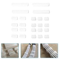 24pcs/set Wire Management Organizer Clip Dresser Power Supply Home 6/8/24pin Clamp Office Cable Comb Network Computer Wire Clip