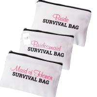 Bride to be Bridesmaid Maid of Honor Wedding Day Bachelorette hen Party Bridal Shower engagement Emergency Survival kit Bag