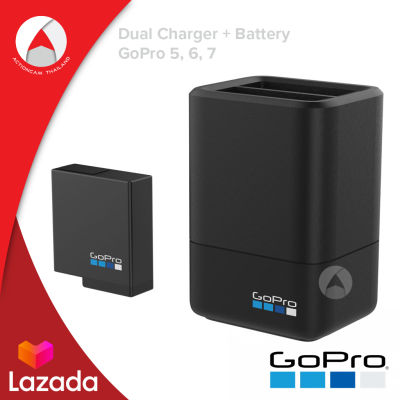 Dual Battery Charger + Battery (GoPro HERO 7 / 6 / 5 / 2018) ของแท้  (AADBD-001)
