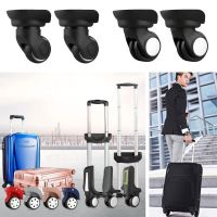 【CW】 1Pair Trolley Parts Suitcases Luggage Mute Wheels Rubber Swivel