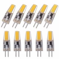 【CW】 10Pcs Dimmable G4 COB Lamp 6W Bulb 12V 220V Candle Lights Replace 30W 40W Halogen for Chandelier