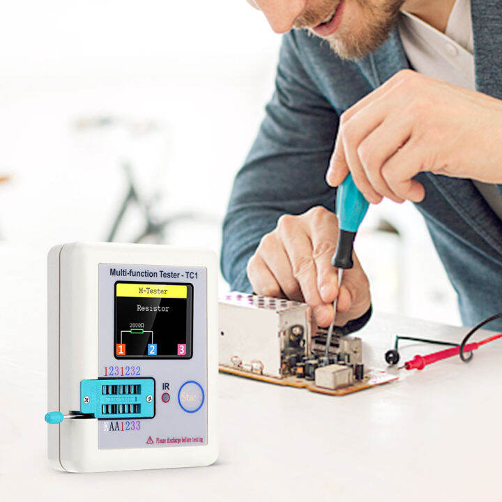 kkmoon-หน้าจอแสดงกล้องหน้าบ้านเครื่องทดสอบทรานซิสเตอร์-multi-functional-tft-backlight-didoe-triode-capacitance-เครื่องตรวจจับความต้านทานตัวเหนี่ยวนำ-mosfet-npn-pnp-triac-mos-การสอบเทียบอัตโนมัติเครื่อ