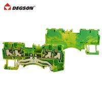 卐 DEGSON DS1.5-QU-PE-01P-1C-00ZH SPRING GROUND PUSH-IN DOUBLE PLUG PT1.5 QUATTRO 4CONDUCTOR WIRE CONNECTOR DIN RAIL TERMINAL BLOCK