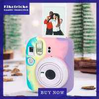 เคสนิ่มสีกระเป๋าใส่ของกล้องซิลิโคนทนทานต่อการฉีกขาดสำหรับ Instax Mini 12