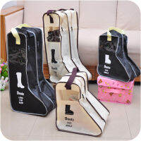 【cw】Home Shoes Storage Bags Portable Design Rain Boots Visible Dustproof Cover Household Travel Zipper Pouch Organize Accessorieshot