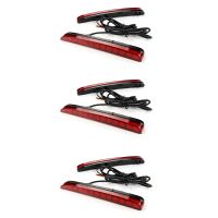 6x for 2017-2018 Type R Hatchback LED Brake Light Rear Bumper Reflector Driving Fog Lamp