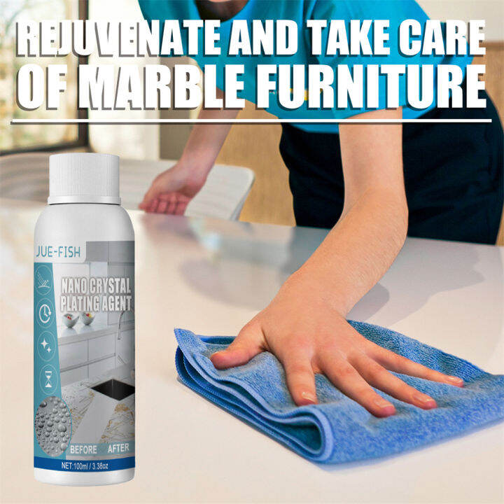 FLEWWER Stone Cleaning Powder Marble Quartz Stone Countertop Cleaner