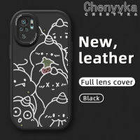 เคส Chenyyka สำหรับ Xiaomi Poco M3 Pro 4G Poco M3 Pro 5G Redmi Note 10 4G Note 10S Note 10S Note 10 5G Note 10T Pro ดีไซน์ใหม่รูปไดโนเสาร์น่ารักคลุมทั้งหมดโทรศัพท์ซิลิโคนนิ่มหนังเคสฝาครอบด้านหลังกันกระแทกเคสป้องกันกล้องเลนส์