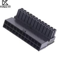 Computer Motherboard ATX Power Supply 24P To 90 Degree Connector ATX 24Pin Female To 24pin Male Power Plug Adapter Replacement Parts