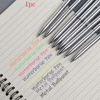 BK6H 1PC เรียบ แฟชั่น เครื่องมือเขียน มินิ ของขวัญ อุปกรณ์เครื่องเขียน ปากกาน้ำ เครื่องเขียน ปากกาลูกลื่นโลหะ