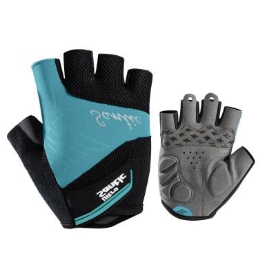 Santic Men Summer Cycling Gloves Sports Gloves Mountain Short-finger Breathable Non-slip Bicycle Half-finger