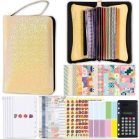 A6 Glitter Hand Zip Bag Loose Leaf Binder Notebook Inner Core Cover Note Book Planner Office Stationery Supplies