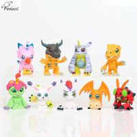 PANUCCI พีวีซี9ชิ้น/ชุดผจญภัย Digimon ตุ๊กตาของเล่นขนาดเล็กฟิกเกอร์ของเล่นหุ่นฟิกเกอร์เครื่องประดับโมเดลตุ๊กตาแอคชั่น