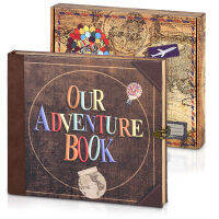 146 Page Adventure DIY Travel Photo Album Retro Kraft Paper Creative Anniversary Photo Album Wedding Guest Book Memory Gift