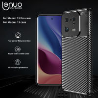 Lenuo สำหรับ Xiaomi 13 Pro Xiaomi 13กรณี-TPU คาร์บอนไฟเบอร์กันกระแทกป้องกันรอยขีดข่วนเคลือบโทรศัพท์มือถือปกหลังกรณีโทรศัพท์