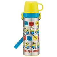 Skater STGC6N-A Mug Bottle 2WAY Water with Cup Stainless Steel Minions Fever 600mlTH