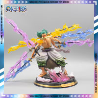 25cm Roronoa Zoro Action Figure GK Figure Three Heads Six Arms Nine Knife Action Figure Ashot Zoro Anime Models Toys