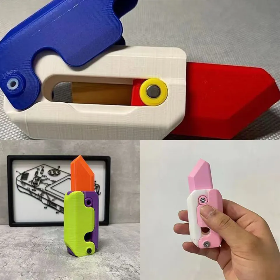 3D Printing Gravity Cub Jumping Small Radish-Knife Mini Model