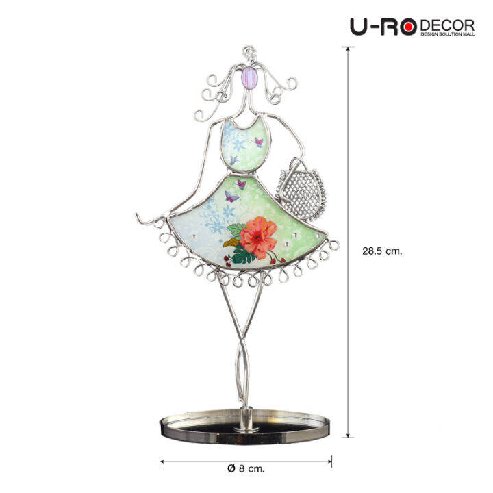 u-ro-decor-รุ่น-angelena-ที่แขวน-เครื่องประดับ-แบบกระโปรง-สีเขียว