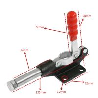 Toggle Clamp Hand Tool 32mm Plunger Stroke Metal Push Pull Toggle Clamp Quick Release 500 Lbs GH-305-CM