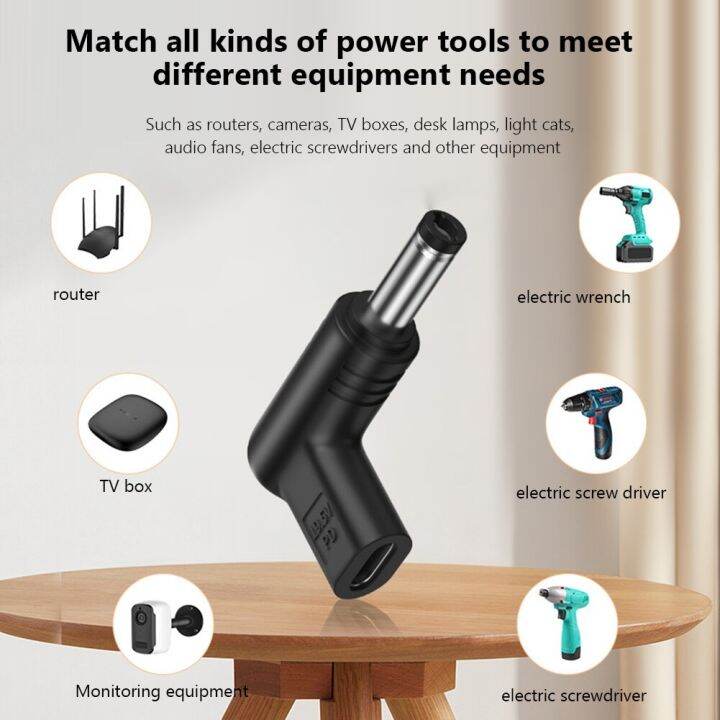 usb-c-pd-to-dc-power-connector-universal-15v-19v-12v-type-c-to-dc-jack-plug-charging-adapter-converter-for-router-tablet-pd-cables-converters