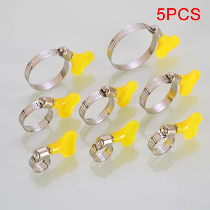 SHUNCHANG 5 Pcs Homebrew Pipe Clamp Handle Stainless Steel Butterfly